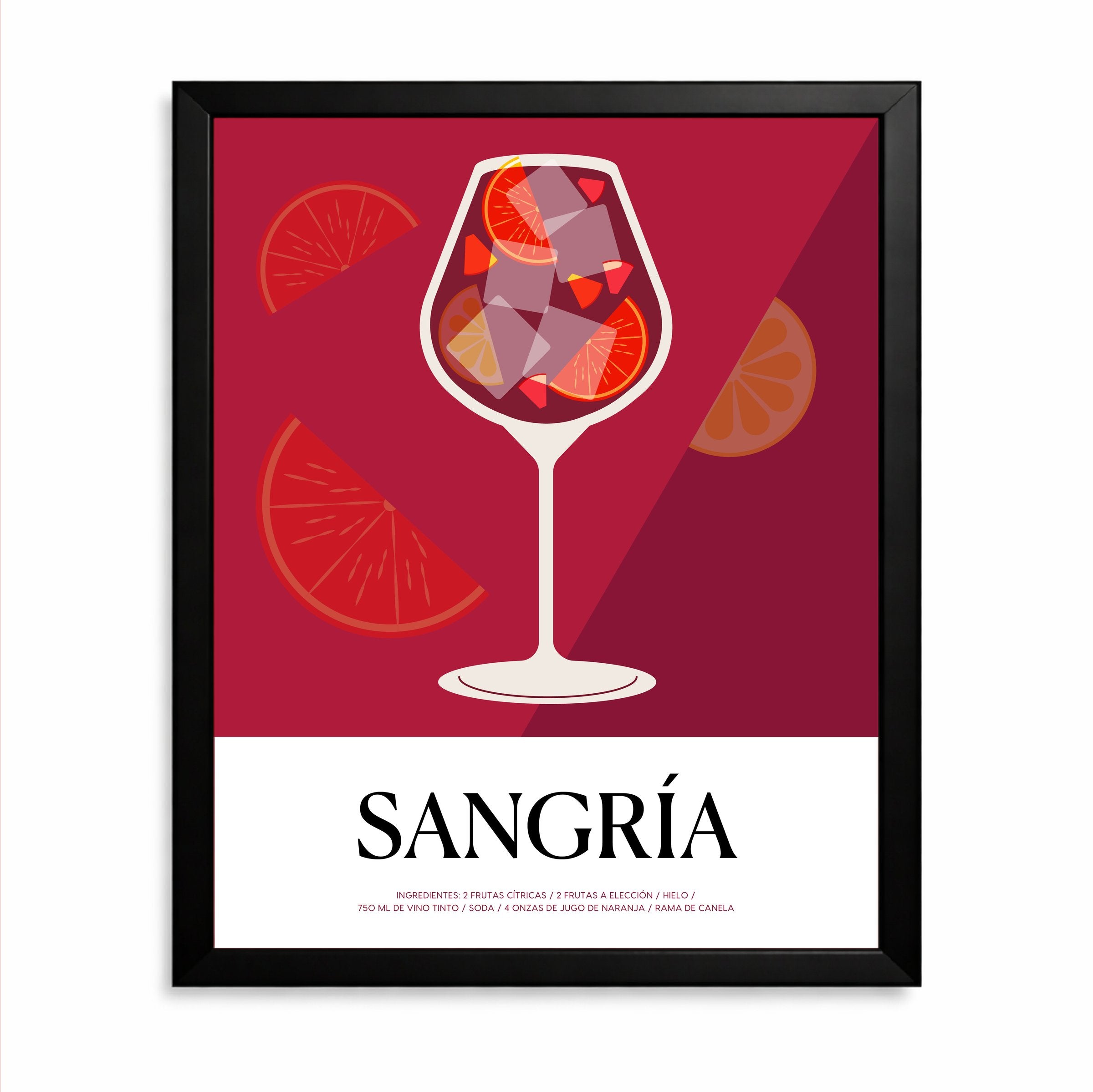 Sangría Receta Line Art