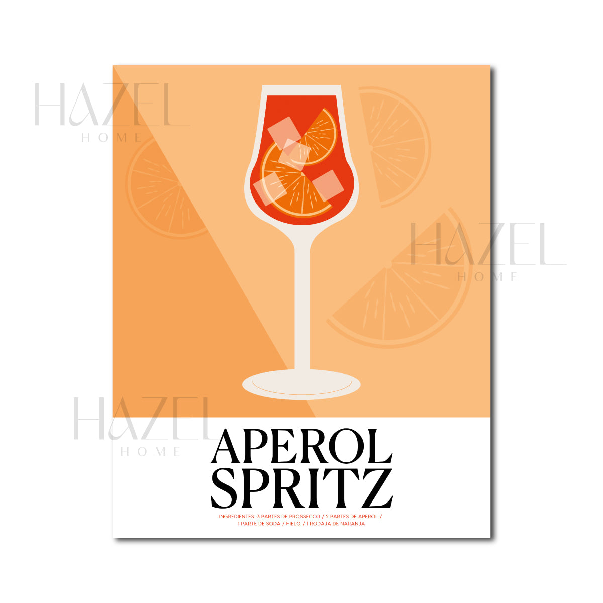 Aperol Spritz Receta Line Art