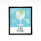 Gin Tonic Receta Line Art