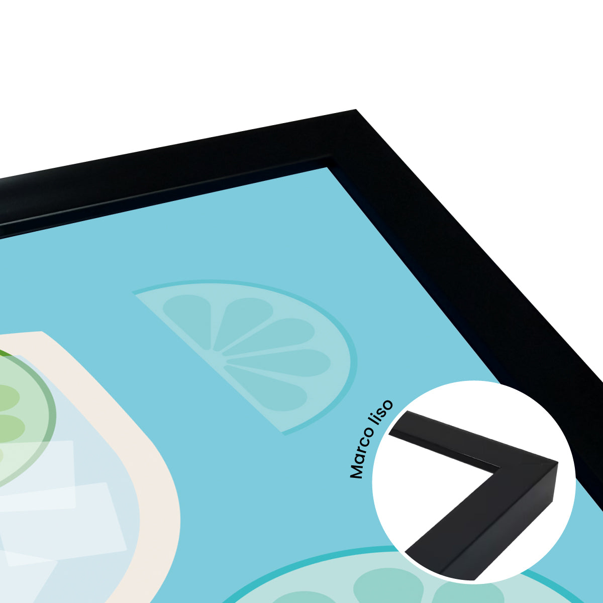 Gin Tonic Receta Line Art