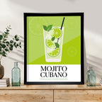 Mojito Receta Line Art